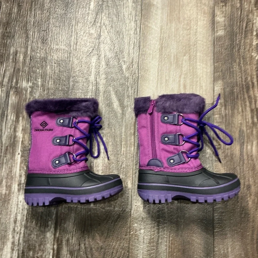 Dream Pairs Toddler Purple Winter Boots Size 9